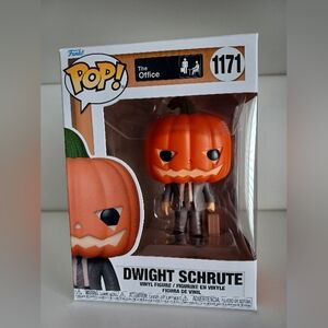 Dwight Schrute Pumpkin Head From The Office 1171 Comedy Vinyl Figure Funko Pop